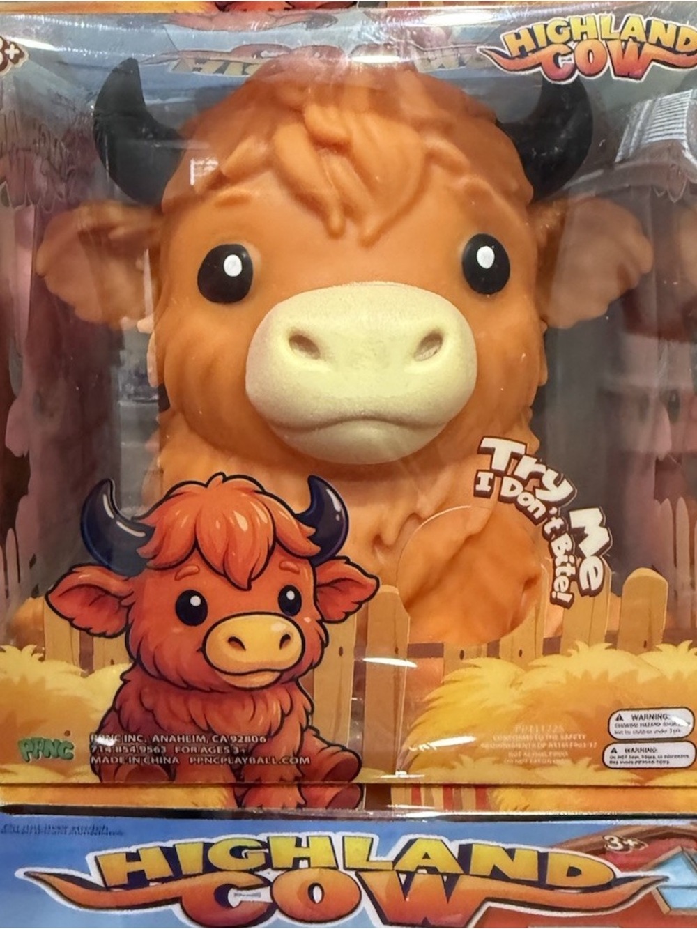 Highland Cow Plushie Toy • NEW IN BOX